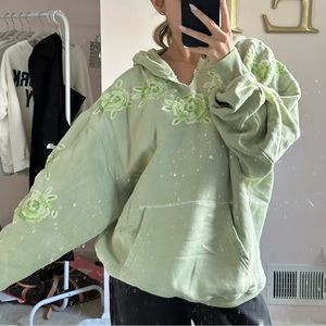 free people it’s a vibe embroidered hoodie